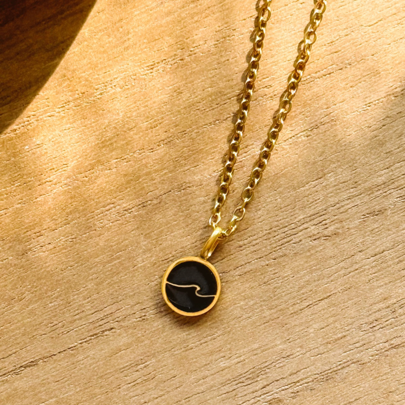 Midnight Circle Necklace