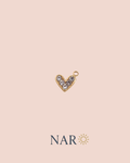 Mini Crystal Heart Charm