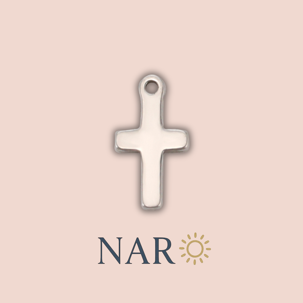 Silver Cross Charm