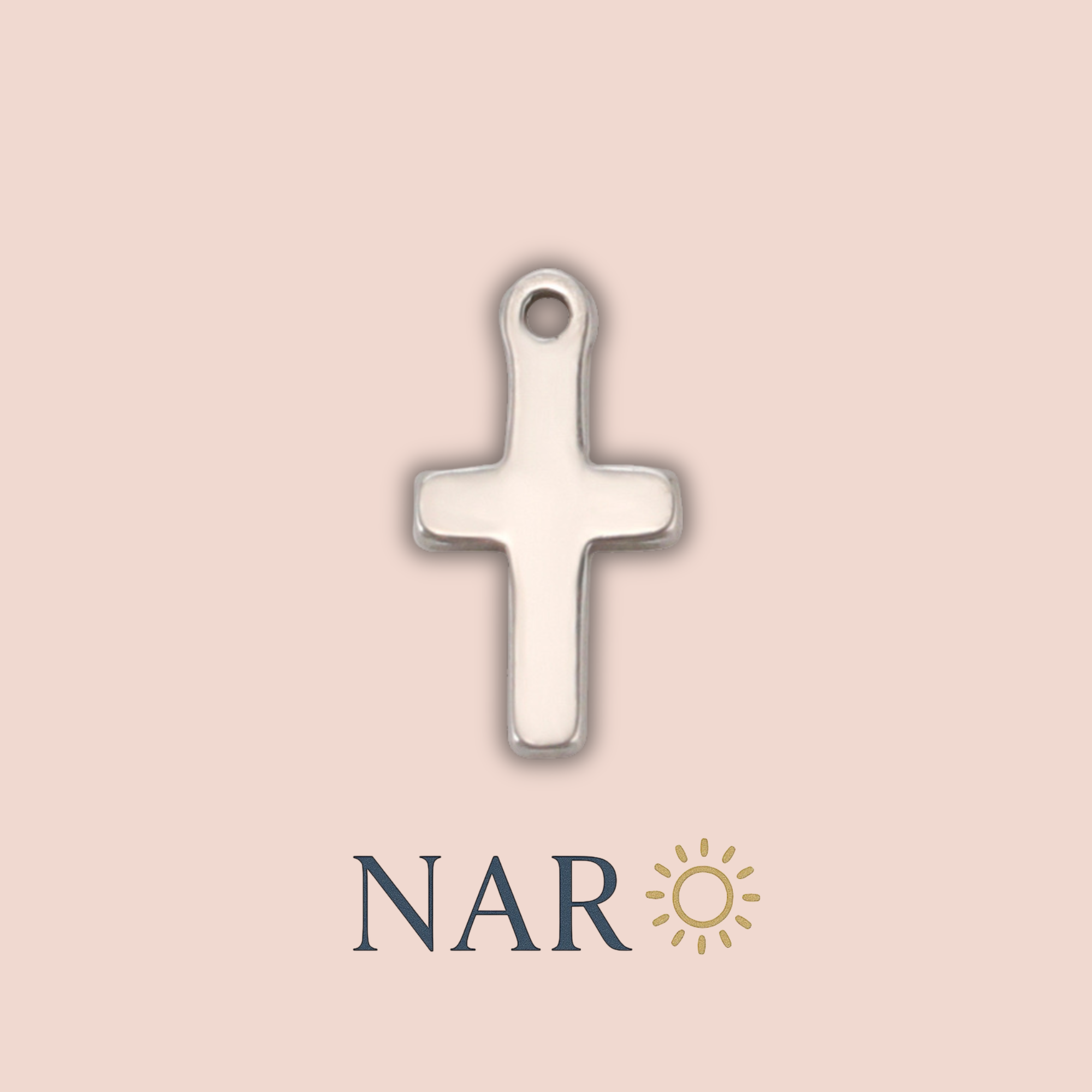 Silver Cross Charm