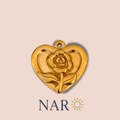 Rose Heart Charm