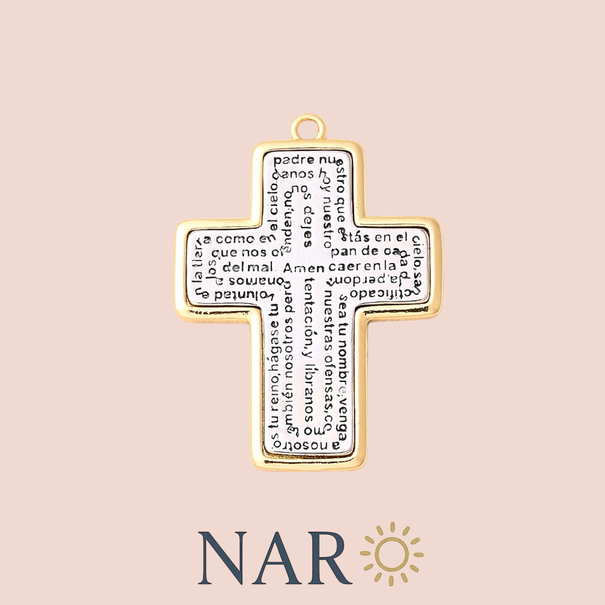 Faith Cross Prayer Charm