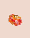 Resin Heart Statement Ring