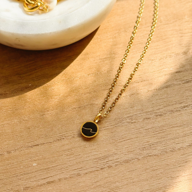 Midnight Circle Necklace