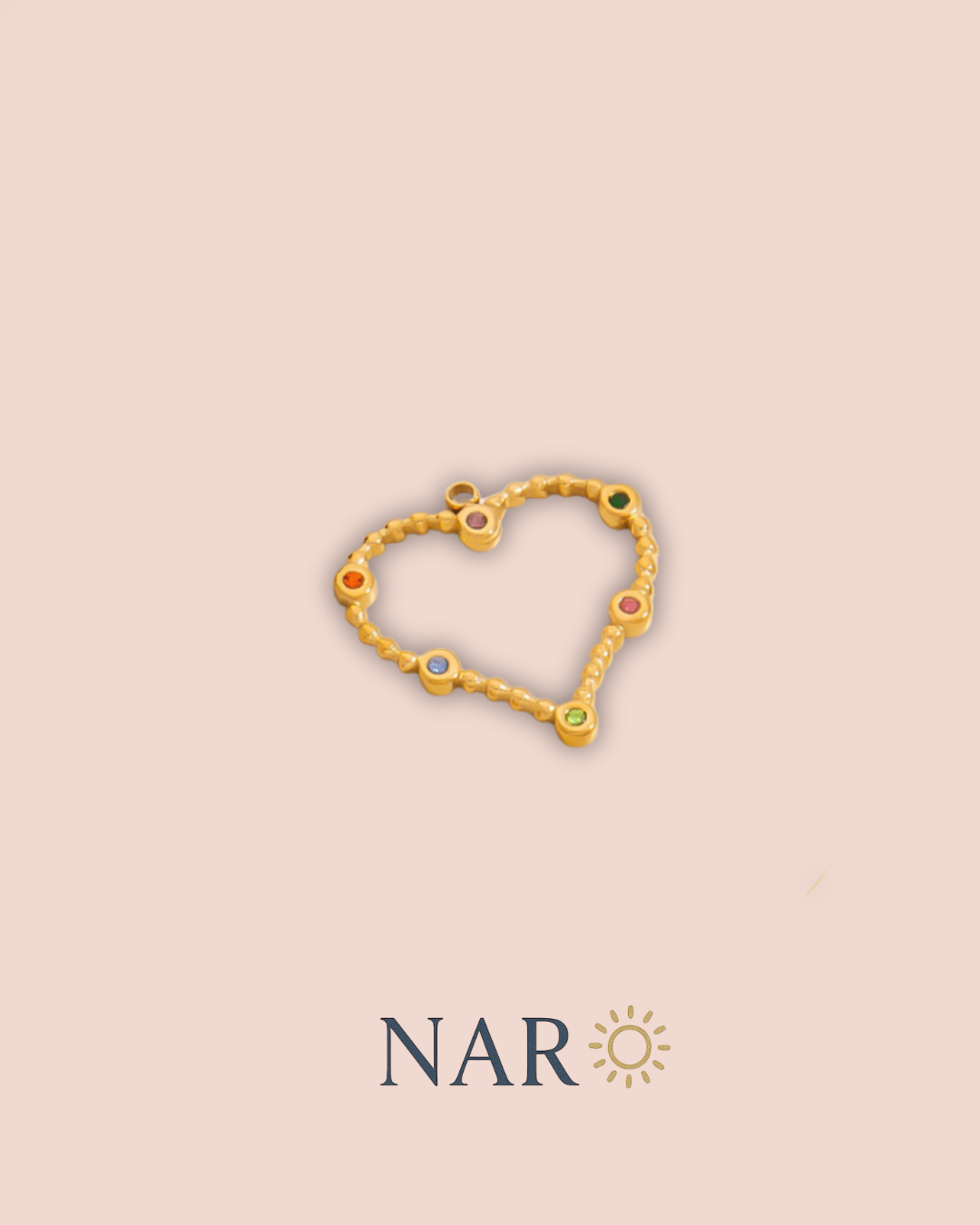 Rainbow Dots Charm