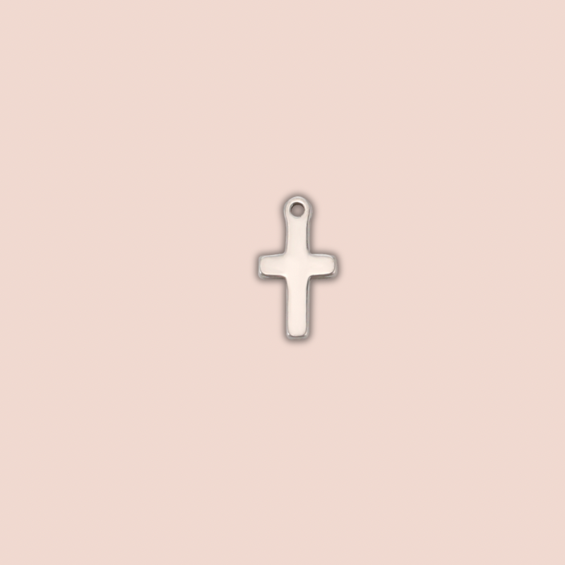 Silver Cross Charm