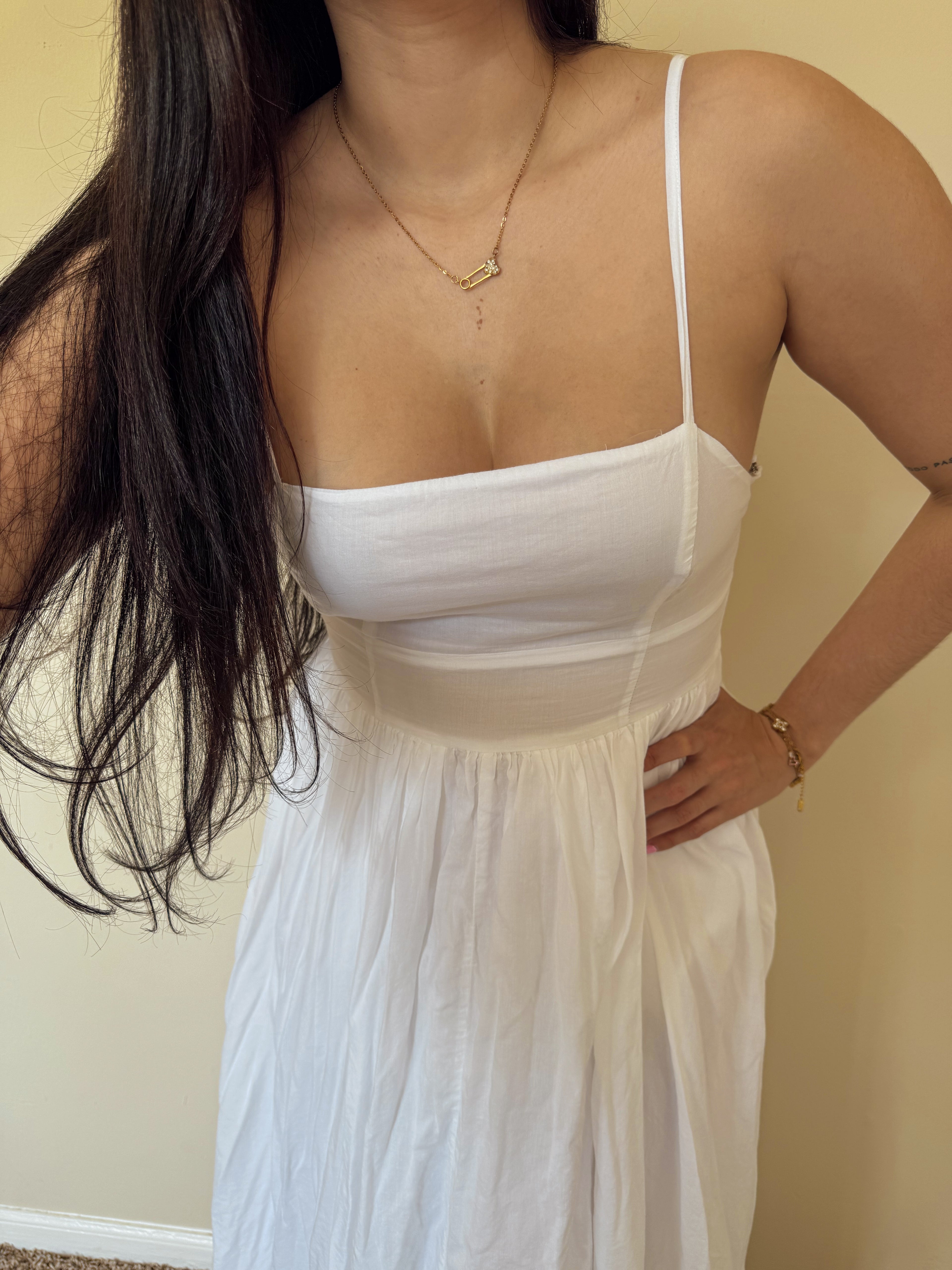 Golden Love Pin Necklace