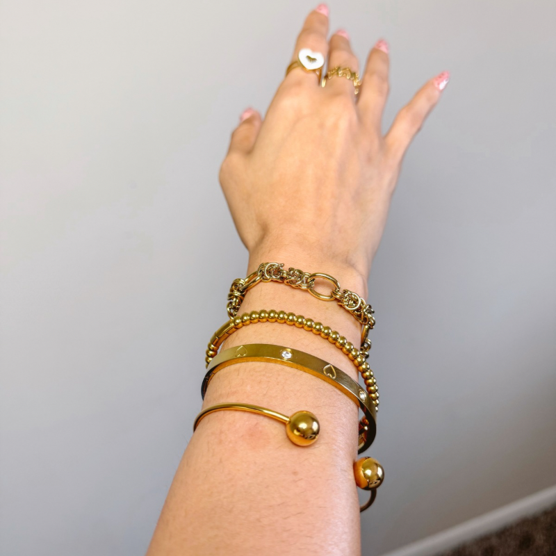 Golden Orbs Bracelet