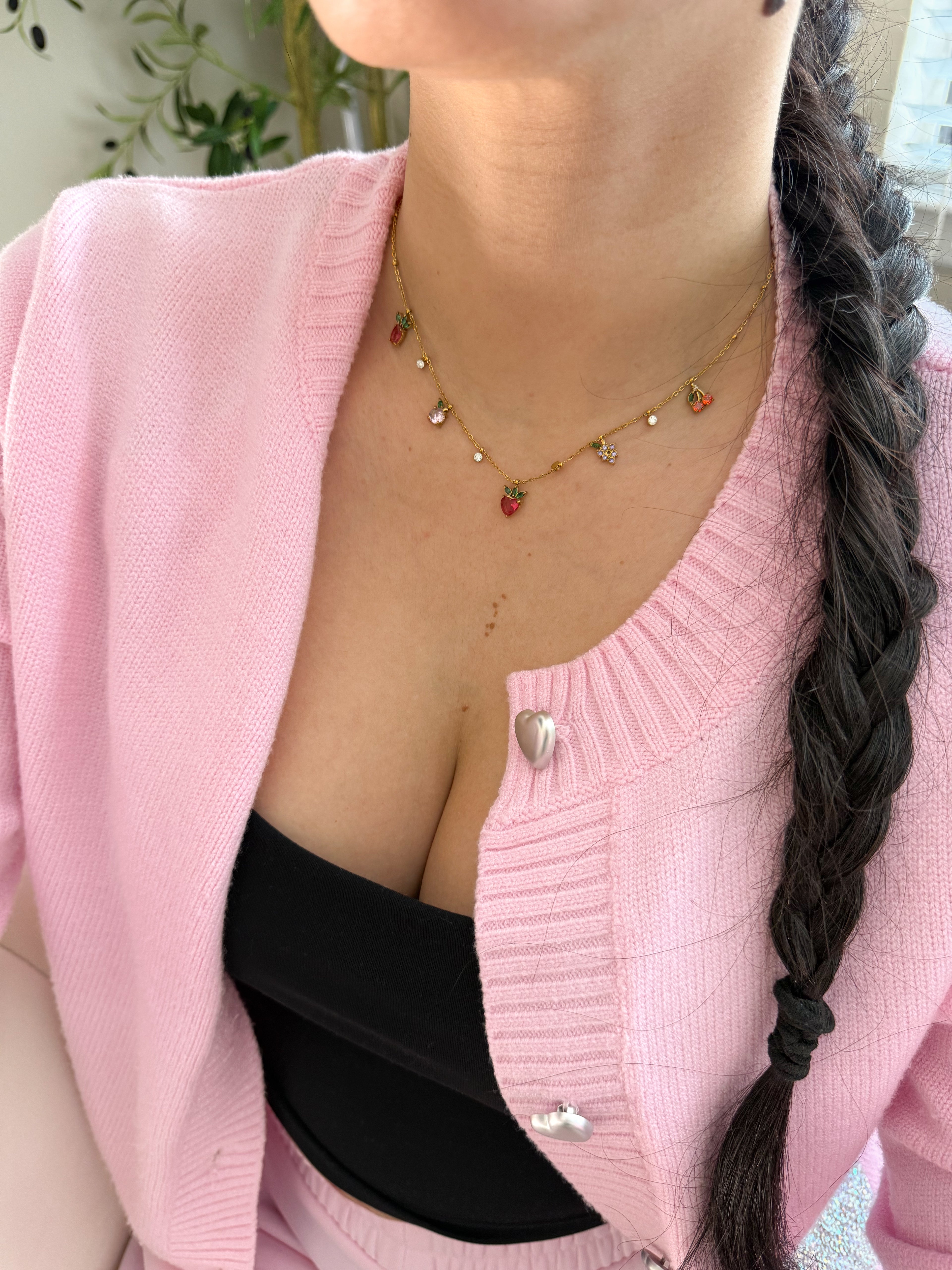 Strawberry Charm Necklace
