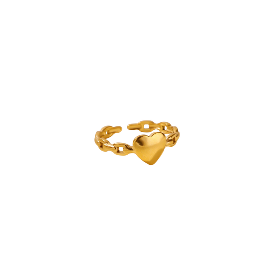 Heart Link Ring