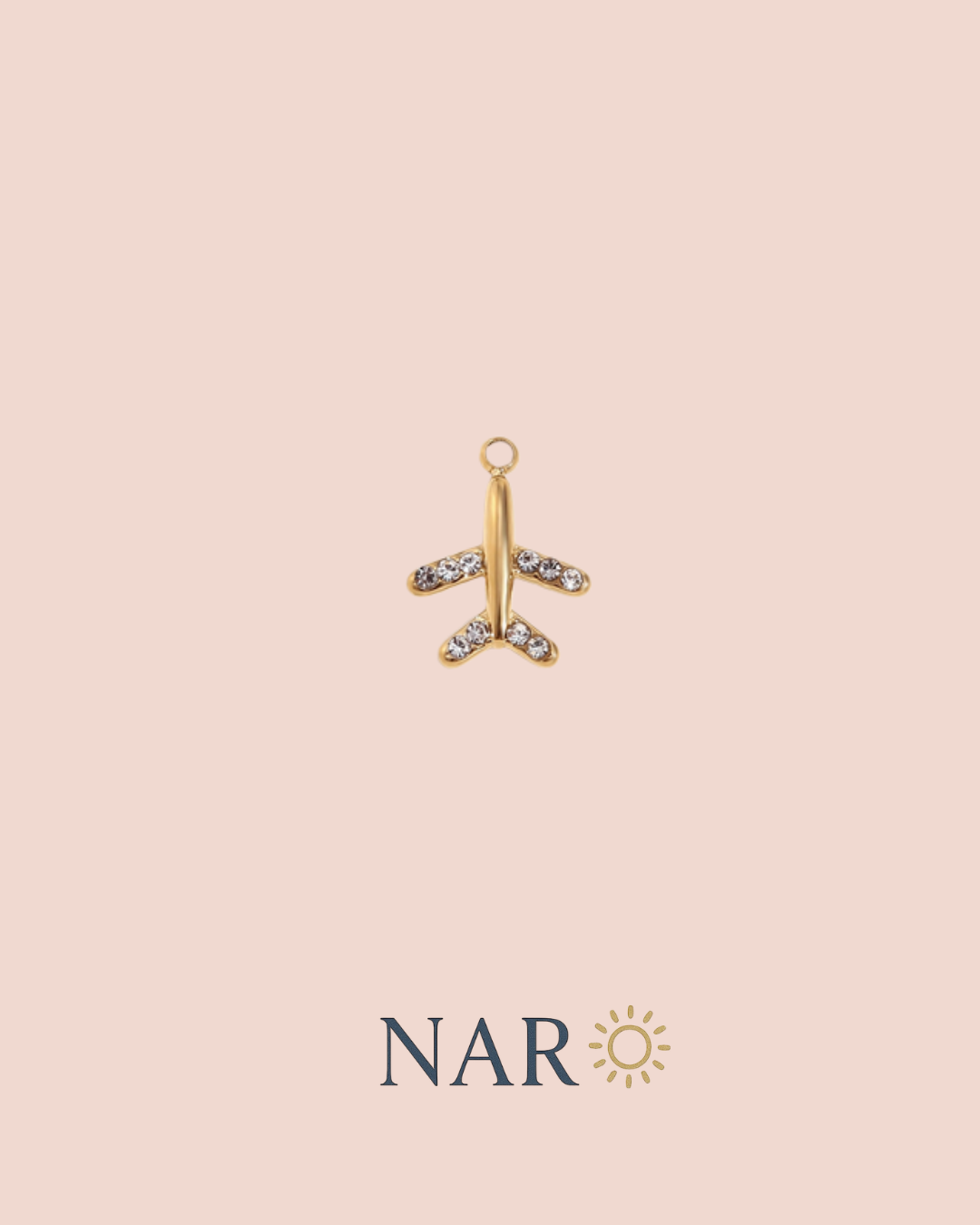 Travel Plane Charm