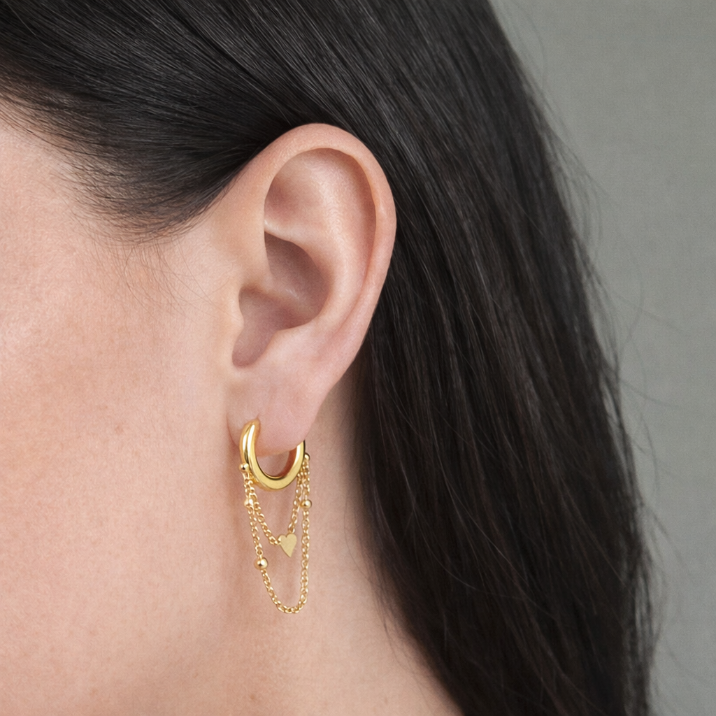 Celeste Chain Hoops