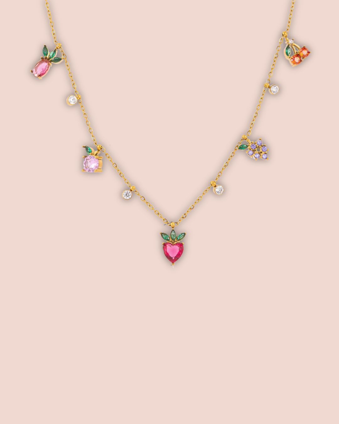 Strawberry Charm Necklace