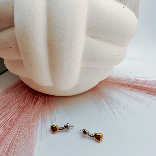 Aretes Corazón Dúo