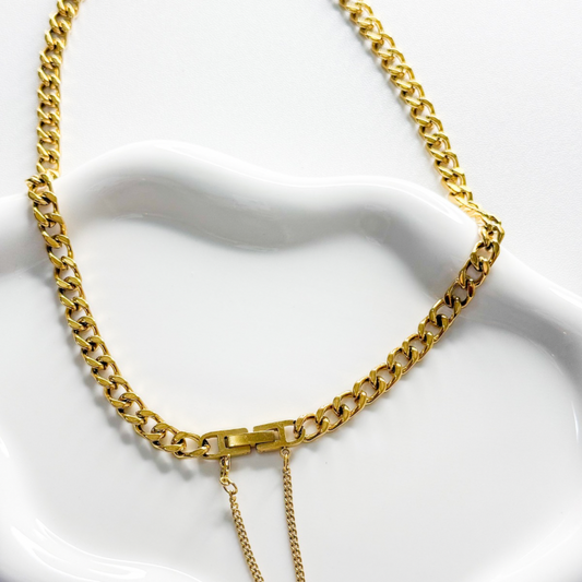 Secure Chain Necklace – Gold Stainless